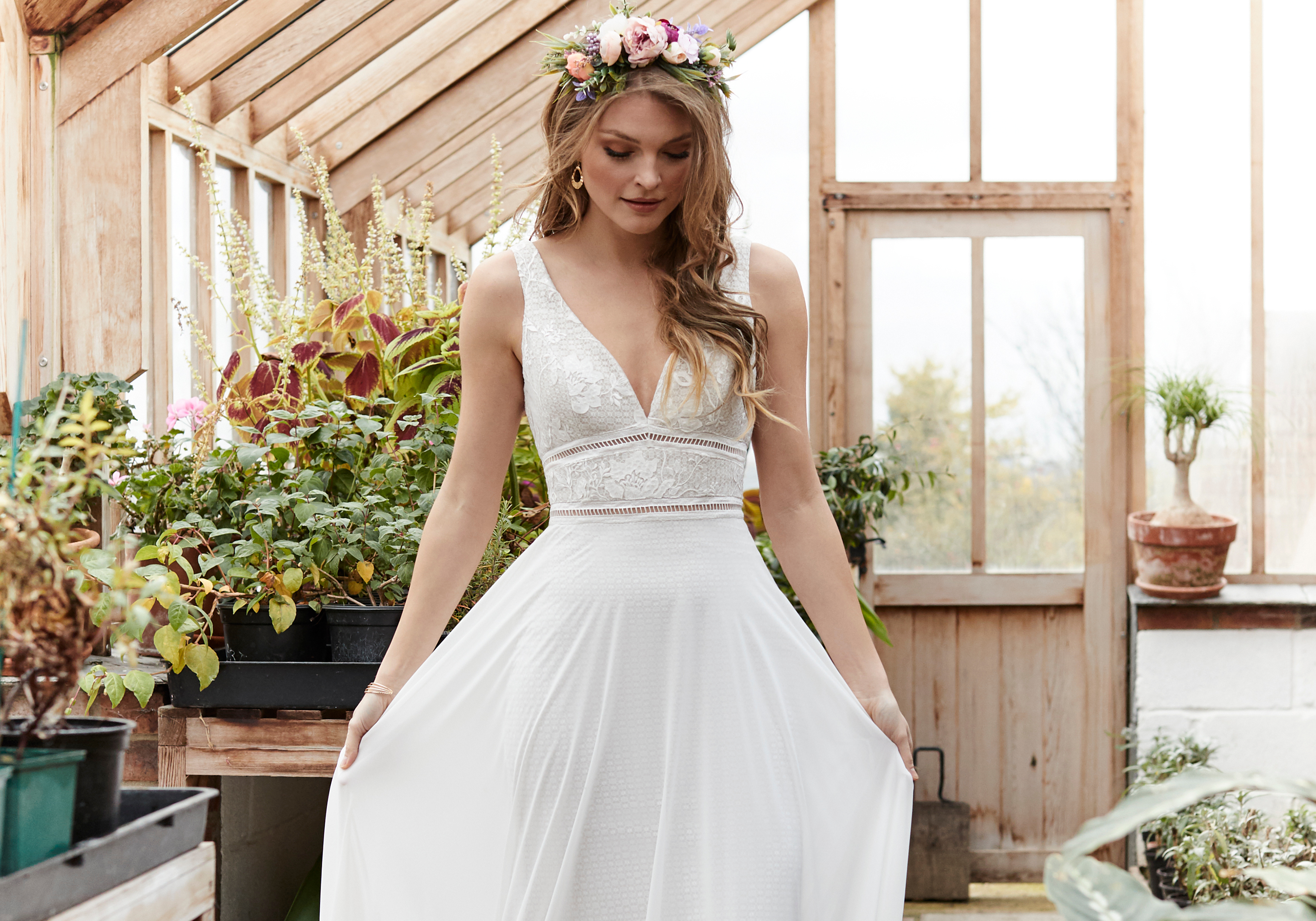 Rose bridal boutique top